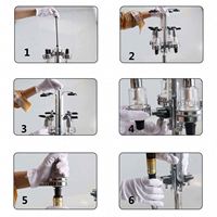 Distributeur de boissons à vin suspendu à 3 bouteilles Distributeur de liqueur vertical rotatif à barre verseur