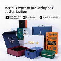 Boîtes d'emballage personnalisées pour produits électroniques numériques, boîtes à couvercle et base, boîtes cadeaux, boîtes avion, impression personnalisée