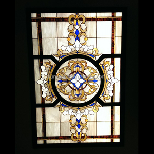 Panneau de plafond en verre teinté durable de style européen Tiffany, fourni par l'usine, pour salle à manger, salon, hôtel - Product Image 2
