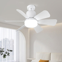 Ventilateur de plafond LED 2026 silencieux de 16,5 pouces avec télécommande et variateur d'intensité pour projets commerciaux hôteliers et chambres à coucher