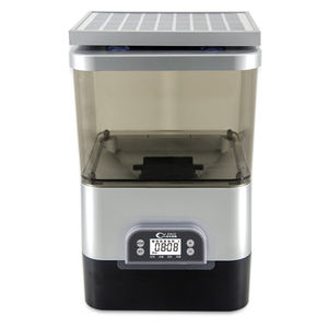 Alimentador automático solar para aquário ao ar livre, <span class=keywords><strong>koi</strong></span>, é usado para criar peixes e camarões, alimentando regularmente a bateria - Product Image 1