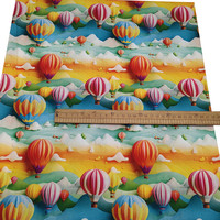Vente chaude Personnalisé Floral Impression Numérique Polyester Coton Tissu pour Textile À La Maison pour Filles Entoilage Doublure Rideaux