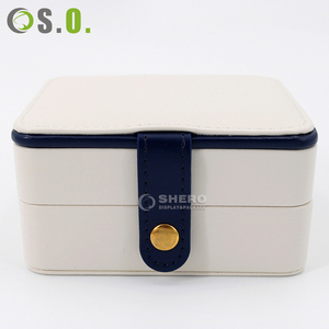 Custom Logo PU Leather jewelry <b>box</b> <b>Ring</b> <b>Box</b> Earring Bracelet Luxury Jewelry <b>Box</b> Packaging - Product Image 2