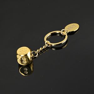 May mắn xúc xắc kim loại Móc khó<span class=keywords><strong>a</strong></span> quà tặng sáng tạo Carabiner may mắn quyến rũ phụ kiện ô tô làm bằng hợp kim - Product Image 3