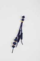 Pendentif LONGJIE en nœud de maïs tressé à la main avec franges, style ancien, accessoires de bricolage culturels, pendentif sûr
