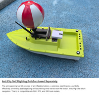Bateau Appât de Pêche RC S80 avec Moteur Brushless, Super Vitesse pour Eau Salée et GPS pour la Pêche au Surf, Étanche IP 66, 5 Mètres/Seconde