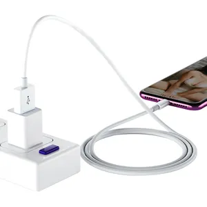 1/2M Cabos USBCから8ピンKabelデータライン充電高速充電ケーブルCargadorPara Celular CaboUSB充電ケーブル (iPhone用)