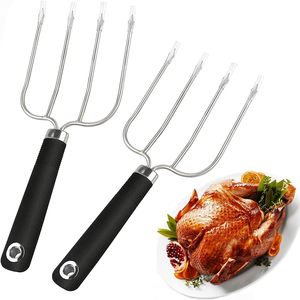 <span class=keywords><strong>ชุด</strong></span>ส้อมยกไก่งวงและกรงเล็บตักเนื้อสแตนเลสแบบหนาพิเศษ สำหรับฉีกเนื้อ<span class=keywords><strong>หมู</strong></span> ใช้กับบาร์บีคิว ย่าง และอบ - Product Image 4