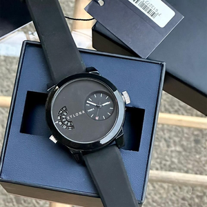 Montre <span class=keywords><strong>Homme</strong></span> Quartz Bracelet Silicone Cadran Noir <span class=keywords><strong>44</strong></span> mm - Product Image 2