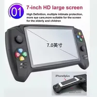 Console de jeu vidéo portable classique XY-08, écran couleur 7 pouces, batterie rechargeable 3000 mAh, pour jouer à des jeux
