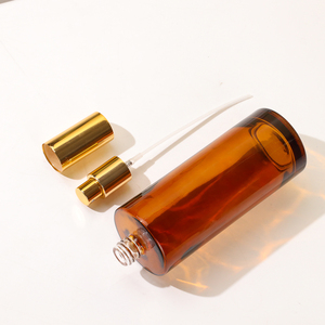 Rechargeable 200ml Beauté Cheveux Fine Brume Pulvérisation Bouteille En Verre Fait <span class=keywords><strong>Maison</strong></span> <span class=keywords><strong>Parfum</strong></span> Mélanges Bouteille avec Vis Or Argent Pompe Pulvérisation - Product Image 5