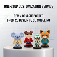 Vente en gros de figurines d'action 3D en PVC pour enfants, figurines de dessins animés personnalisées en silicone et poupées unisexes à bas prix
