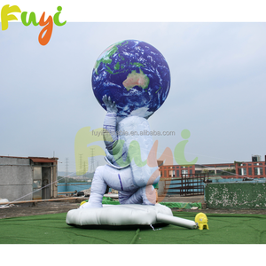 Nuevo Diseño 2026: Astronauta Inflable Gigante con Globo de Planeta - Escena Gigante de Exploración Espacial para Instalación en Parques Temáticos - Product Image 6