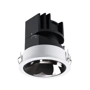 Basca New Design Indoor Led Fixture Modern Hotel Indoor Lighting Fixture Aluminum Recessed Adjustable LED Downlights