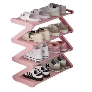 Rak Sepatu Plastik Persegi Panjang Kreatif, Rak Penyimpanan Sepatu Multi-layer Sederhana untuk Rumah Tangga, Organizer Penyimpanan Sepatu Ruang Tamu - Product Image 6
