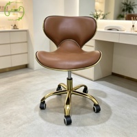 Tabouret de salon à roulettes réglable en hauteur, chaise de technicien pivotante hydraulique, chaise de technicien moderne pour salon de beauté