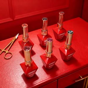 Ensemble de vernis à ongles en gel rouge sans HEMA FZN TPO, cadeau de Noël, cerise, sang, rouge vif, orange avec top <span class=keywords><strong>coat</strong></span>, gel de <span class=keywords><strong>base</strong></span>, gel de construction, colle à ongles - Product Image 2