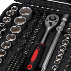 Juego de llaves de mano de acero OEM personalizable de 216 piezas, juego de herramientas eléctricas de reparación de automóviles para el hogar, taller, jardín - Product Image 3