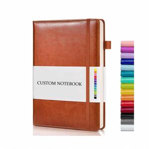 Carnet de notes A5 A6 personnalisé en cuir avec impression sur mesure, couverture épaissie, pour étudiants et professionnels, avec bande élastique, 100 feuilles - Product Image 1