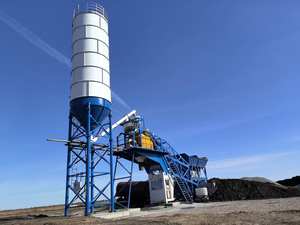 SDDOM جودة عالية CE 35 50 60 75M3 بدون سعة أساس محمول مورد خرسانة متنقلة - Product Image 5