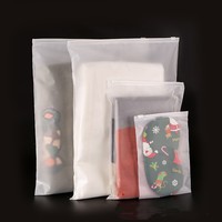 Sac d'emballage en plastique à fermeture éclair, givré Recyclable avec Logo personnalisé, sac d'emballage pour vêtements en PE, impression décalée, chaussures et vêtements