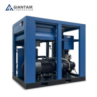 Compresor de Aire de Tornillo al por Mayor de 55KW 75HP, Compresor Rotativo de 8BAR 10BAR 13BAR CFM 380V con Motor de 37KW, ¡Gran Oferta!