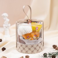 Truffe bonbons noix pour boîte acrylique avec poignée en cuir boîte-cadeau de mariage en carton personnalisé emballage de boîte de chocolat de luxe