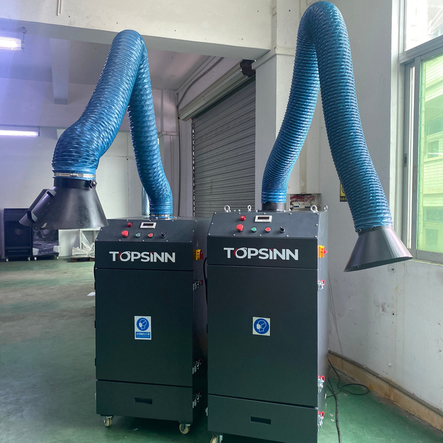 High-power Portable Industrial Vacuum Exhauster Welding Dust Collector With Protective Facilities