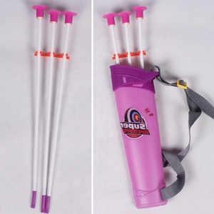 Jeu de tir à l'arc et à la flèche pour enfants, jeu de cible de tir à la flèche <span class=keywords><strong>avec</strong></span> lumière pour filles, jouet recourbé en plastique, arc et flèche - Product Image 4