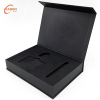 Boîte en carton rigide de luxe personnalisée avec fermeture magnétique et insert en mousse EVA pour emballage cadeau de montre électronique ou de bijoux