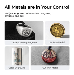 Xtool เครื่องแกะสลักเลเซอร์แบบคู่ไฟเบอร์ & ไดโอด F1อัลตร้า20W มิลลิเมตร/วินาทีไฟเบอร์เลเซอร์ตั้งโต๊ะ - Product Image 6