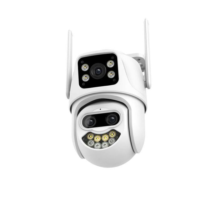 ICSee Brand New Dual Lens WIFI Smart Home Wireless Outdoor Security Camera 6MP HD IP Pan Tilt CCTV Network Camera