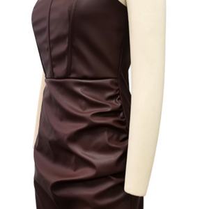 Nuevo Vestido Mini Tubo Sexy de Alta Calidad para Mujer, Colección Casual en Piel Sintética, Llegada 2025 - Product Image 4