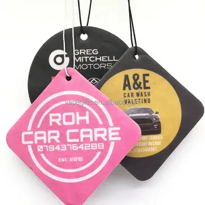 Design personalizzato prezzo di fabbrica appeso deodorante per auto/carta più fresca per auto assorbente odore carta più fresca per auto