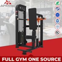Appareil de musculation pour biceps et triceps, machine de presse assise pour triceps à charge sélectionnable par pignon