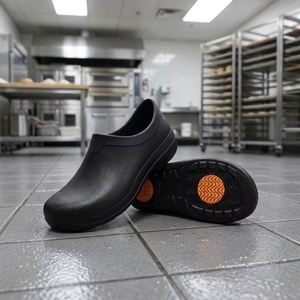 Chaussures de travail anti-fatigue pour la production alimentaire, sabots de cuisine antidérapants, imperméables, résistants à l'huile, chaussures de sécurité pour la pharmacie - Product Image 1