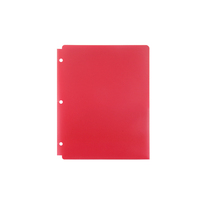 Carpeta de Archivos de Plástico con 3 Orificios y Dos Bolsillos para Documentos, Carpetas Decorativas