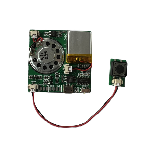 Factory Button Control Activation USB Recording MP3 Greeting Card Sound Module Recordable PCB Speakers USB Downloadable Custom
