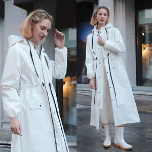 À la mode léger imperméable dames imperméable corps complet à capuche adulte pour <span class=keywords><strong>Poncho</strong></span> pour la randonnée pour EVA voiture électrique <span class=keywords><strong>pluie</strong></span> - Product Image 2