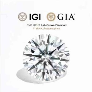 Personnalisé Gia Igi Certifié Cvd Lab Cultivé Créé Diamant Solide Or Solitaire Pave Bague de Fiançailles Bijoux pour Femmes - Product Image 6