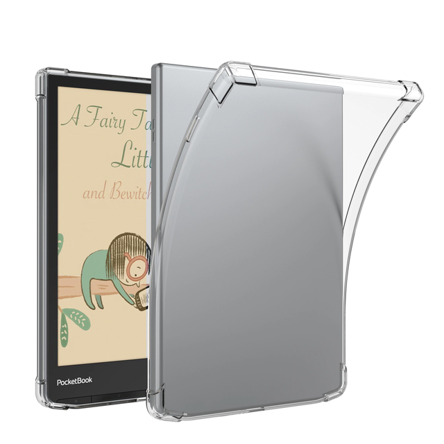 Transparent TPU Case for PocketBook InkPad 4/InkPad Color 2/3 InkPad 743 Soft Cover 7.8'' PB743"