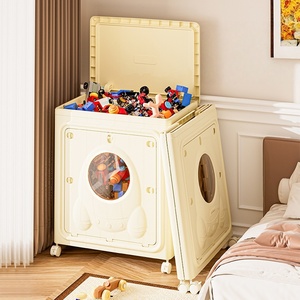Cesto de Ropa Plegable de Plástico, Resistente y Portátil, Organizador de Ropa Sucia, Caja de Almacenamiento de Ropa Extra Grande con Capacidad de 160L - Product Image 2