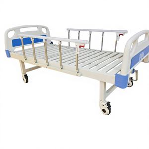 Promo Terbatas Tempat Tidur Perawatan Medis Klinik dan Rumah Sakit Manual 1 Fungsi Engkol Tunggal Dapat Dipindahkan Berbahan Logam <span class=keywords><strong>ABS</strong></span> Baja - Product Image 1