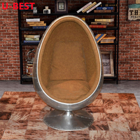 Fauteuil de détente moderne pivotant en cuir véritable U-Best, Cadeira Chaises Silla Sillones Krzeslo, salon Fotele