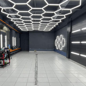6500K Hexagonal Garage Lled Lumière Nid D'abeille Plafonnier Grille Led Lumière Garage pour Atelier De Détail - Product Image 3