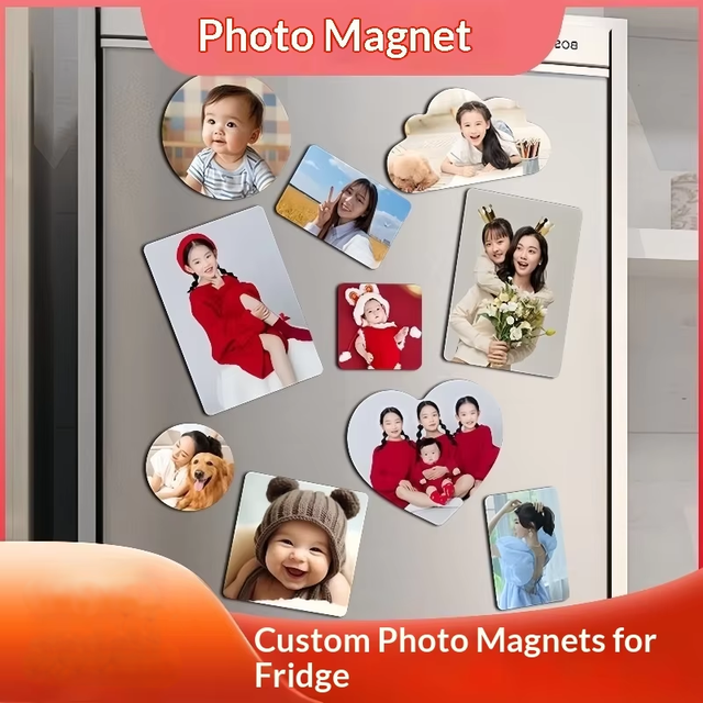 Permanent Magnetic Sheets Custom Size Shape Blank Sublimation Transfer Refrigerator Photo Magnet Sticker DIY Personalized