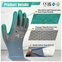 Guantes de Trabajo XINGYU de Poliéster y Látex Espumado, Calibre 13, Ultra Suaves, Ligeros, con Gran Destreza y Comodidad Durante Todo el Día, para Trabajos Industriales Ligeros