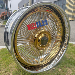 ล้อซี่ลวดขนาด 26 นิ้ว สีทองตรงกลาง แบบสองชิ้น ล้อซี่ลวดหลายซี่ - Product Image 2