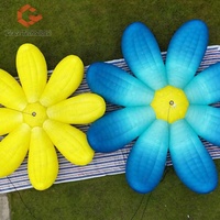 Fleur gonflable géante publicitaire pour la décoration de scène de mariage, fleur gonflable avec éclairage LED pour la décoration de fête