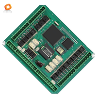 Placa Base Electrónica Negra con Controlador LED para TV, Ensamblaje de PCB, Certificación ISO9001, Material Base de Alta Temperatura de Fusión FR4/Aluminio, PCBA para Consumidores